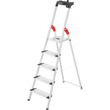 Hailo Sicherheitsleiter "L80 ComfortLine" 5-stufig